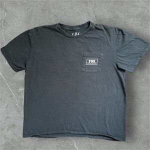 FOX Racing Company Mens T Shirt Graphic Pocket Tee Casual‎